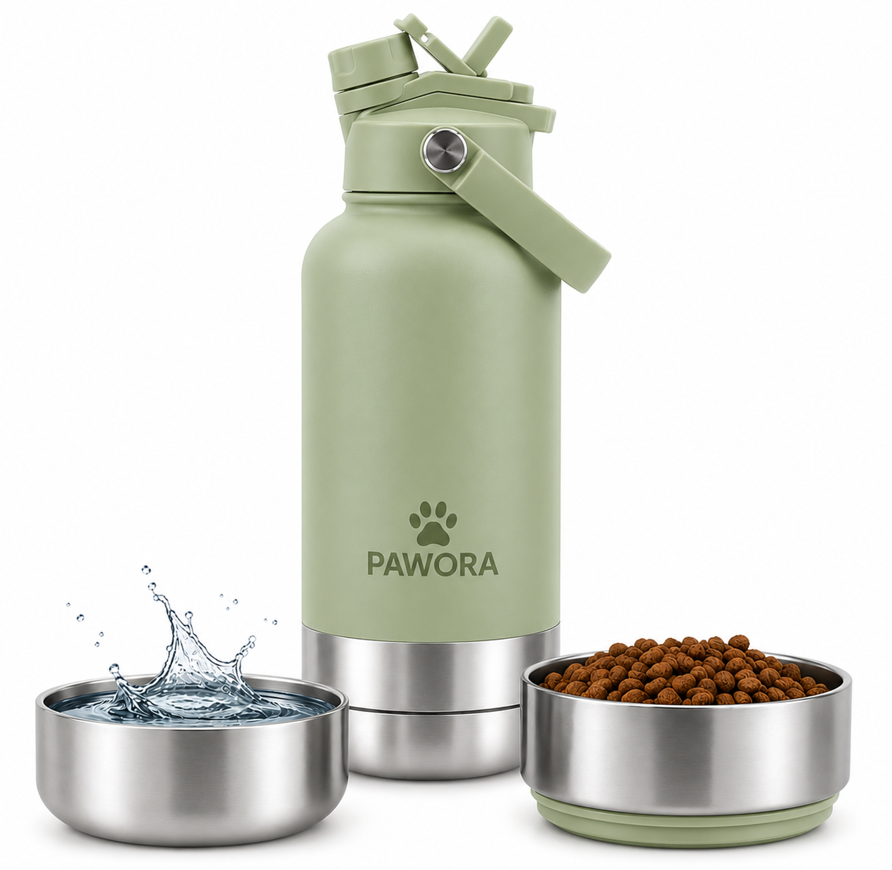 Stainless Steel 3-in-1 Bottle