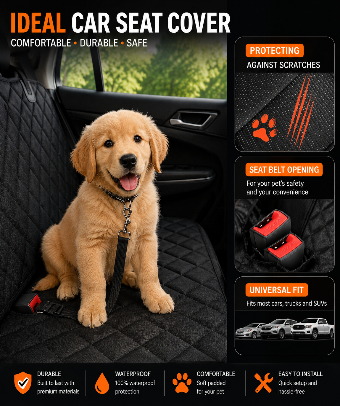 Dog Car Seat Cover
