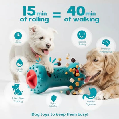Interactive Dog Treat Dispensing Toy