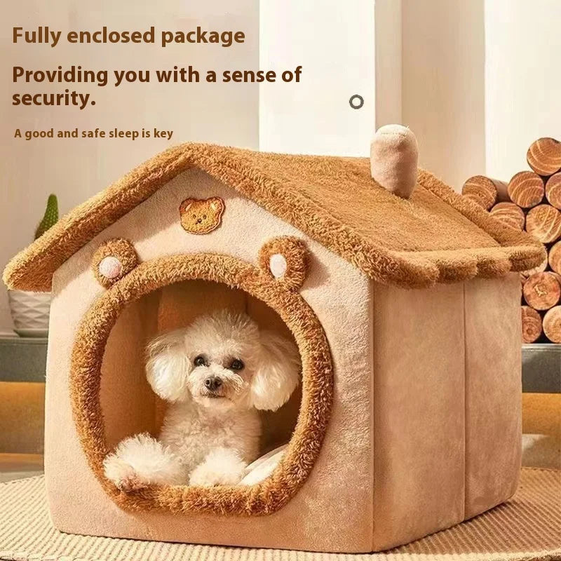 Cozy Dog & Cat Cave Bed