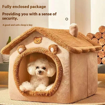 Cozy Dog & Cat Cave Bed