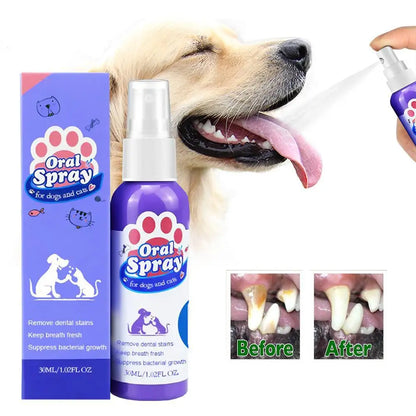 Pet Dental Care Spray for Dogs & Cats