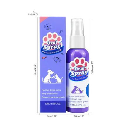 Pet Dental Care Spray for Dogs & Cats