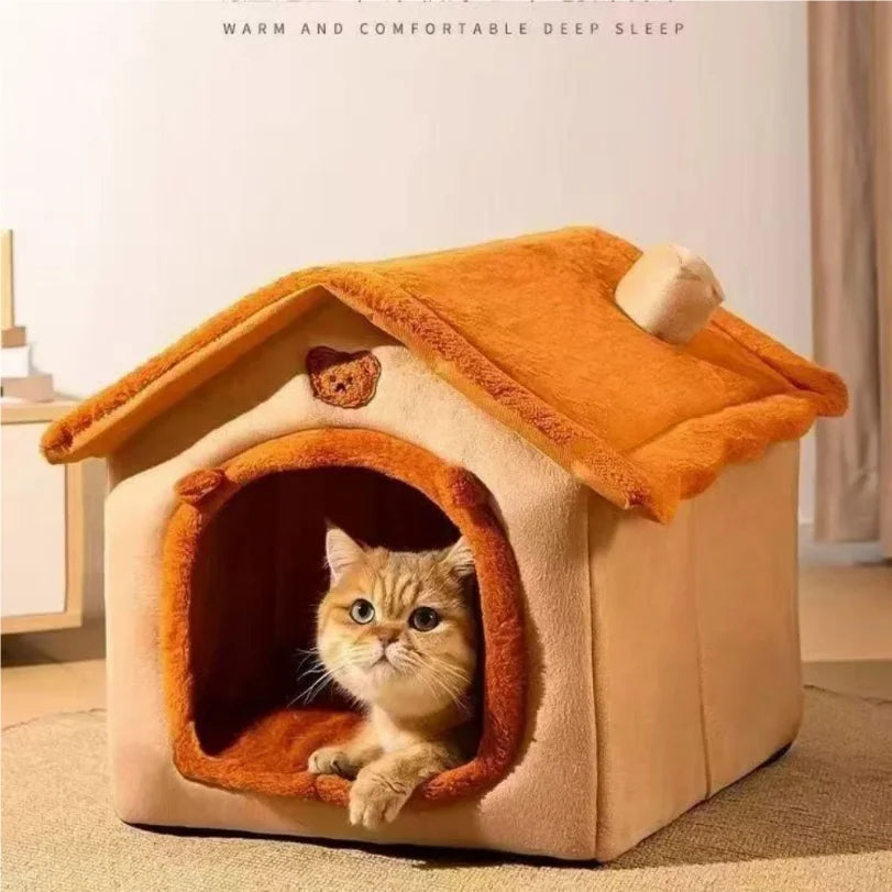 Cozy Dog & Cat Cave Bed