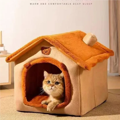 Cozy Dog & Cat Cave Bed