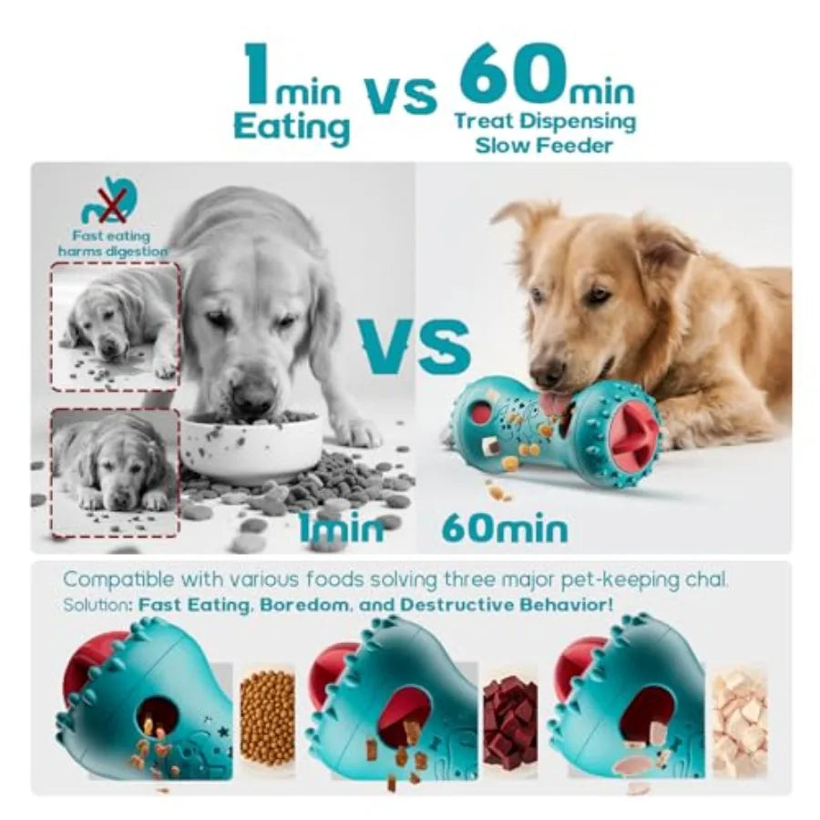 Interactive Dog Treat Dispensing Toy