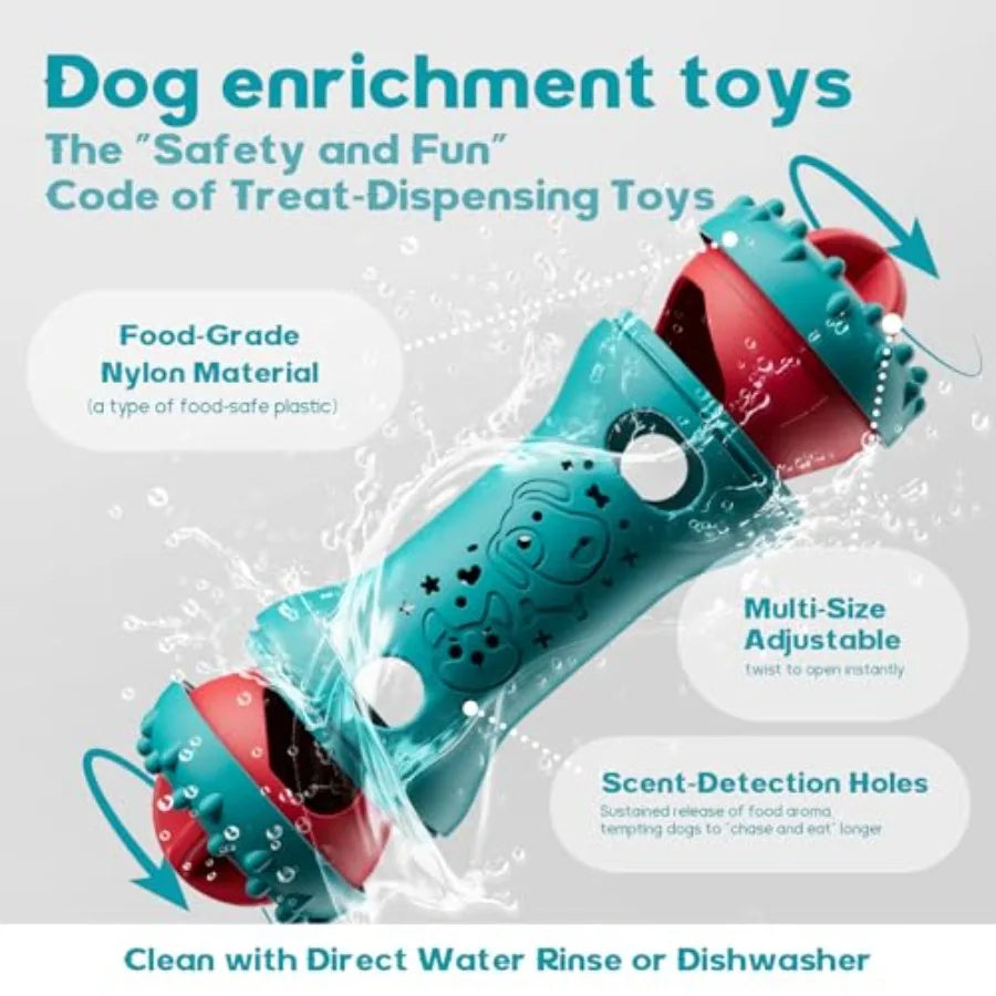 Interactive Dog Treat Dispensing Toy